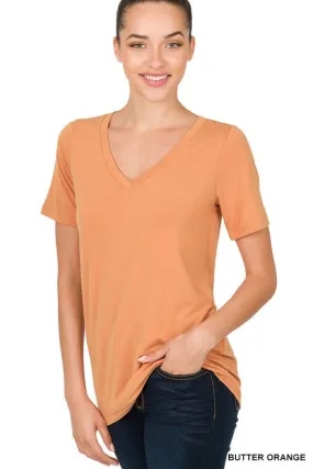 SHORT SLEEVE V NECK TEE ( S-3X)